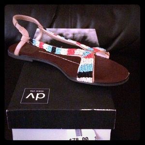 Nyle, Natural Leather Beaded Sandle Dolce Vita