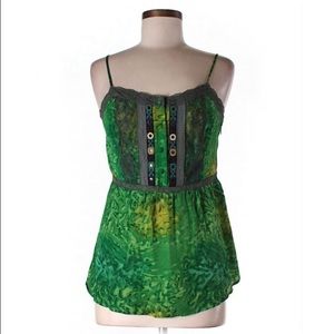 Free People Green Tank Top