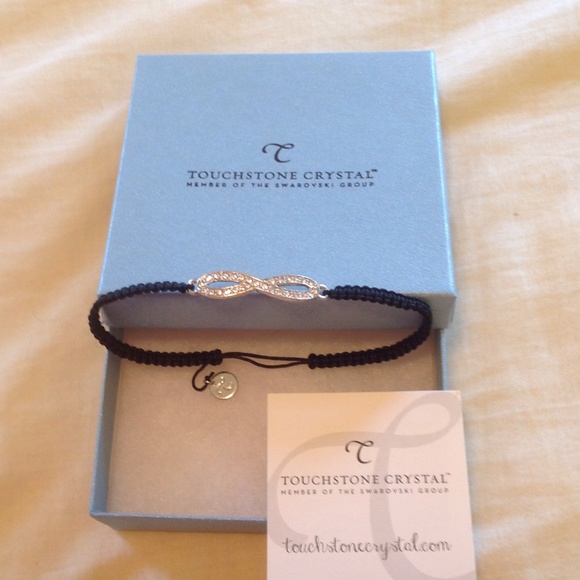 Touchstone Crystal Infinity Woven Bracelet