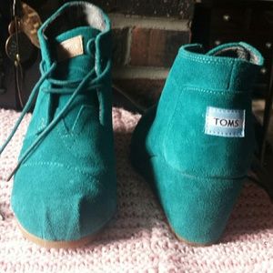 Teal Tom Desert Wedge