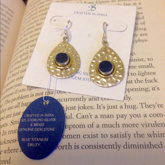 Beautiful gemstone drop earrings