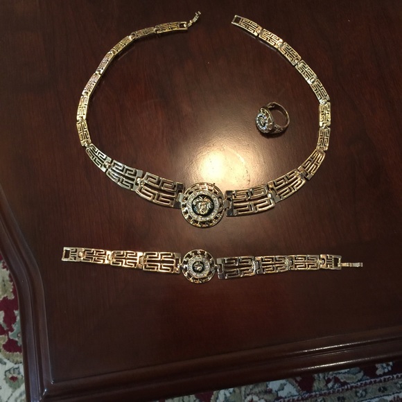 Stunning Designer inspired jewelry set- Versace