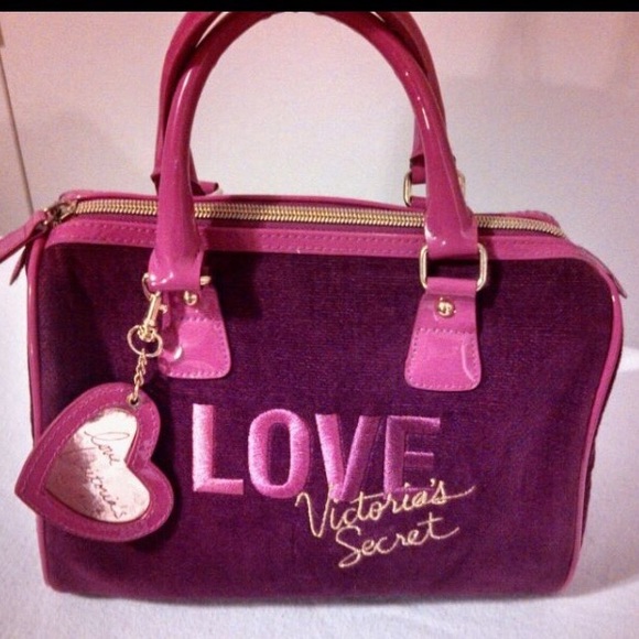 Victoria's Secret suede makeup bag