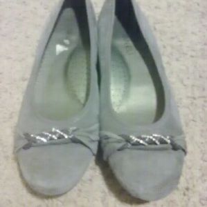 Vaneli  Sheina Women Suede Gray Flats