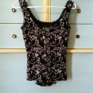 Black and white tank