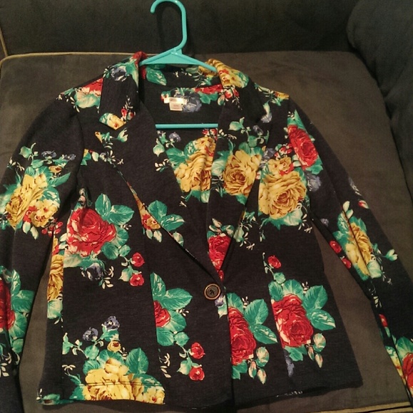 Floral, light weight jacket