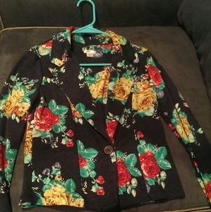 Floral, light weight jacket
