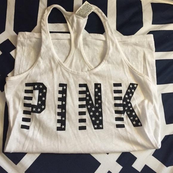 PINK stars and strips tank