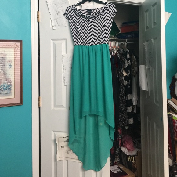 Hi-low silky dress