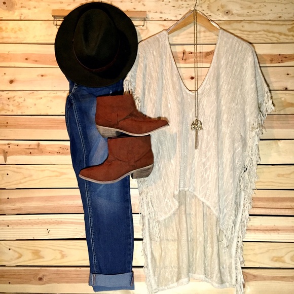 High-Low Fringe Top
