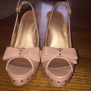 Lauren Conrad bow studded heels