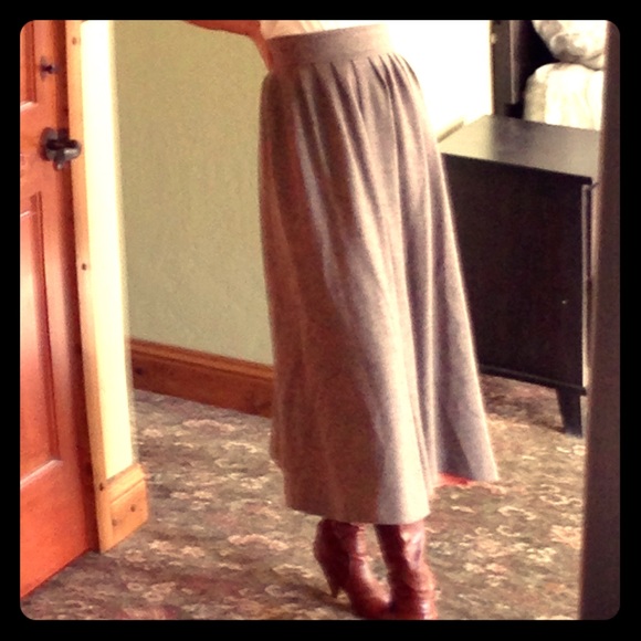 SOLD Closet Closing 9/18* Vintage Wool Maxi Skirt - Picture 1 of 4