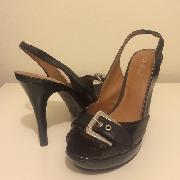 GUESS open-toe high heels