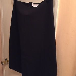 Everlane Brand New Black Ponte Knit Skirt