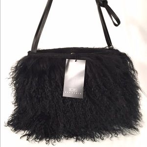 BCBG lama hair purse