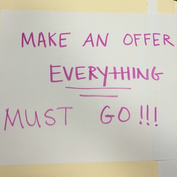 Everything must go!!!