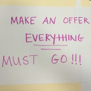 Everything must go!!!