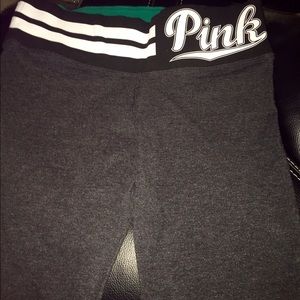 PINK yoga capris