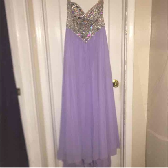 Light purple prom dress w/ jeweled top