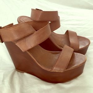 Camel colored Aldo wedges