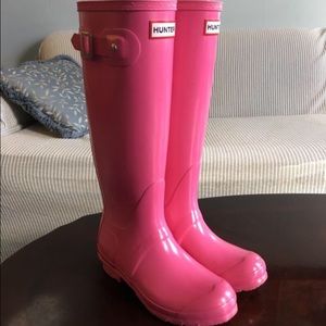 Pink Size 6 Hunter Boots