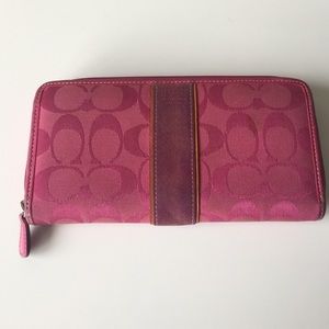 Coach Signature Pink Wallet