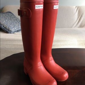 Size 6 Brand New Red Hunter Boots