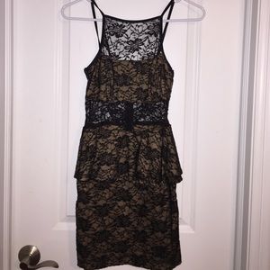 Black lace dress