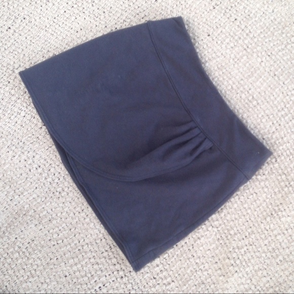 Free People Cotton Charcoal Cotton Skirt