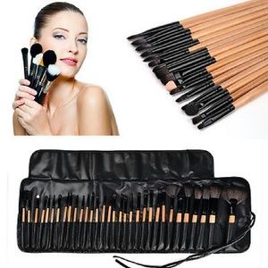 32 pcs Makeup Brushes Set Wooden Tools