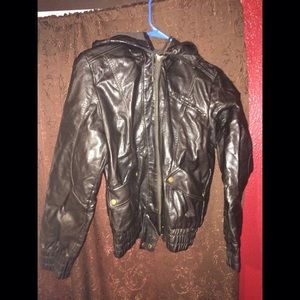 Faux leather jacket
