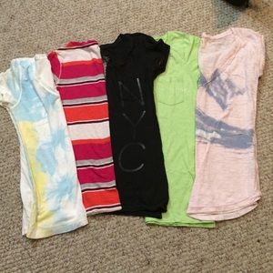 5 american eagle tees bundle
