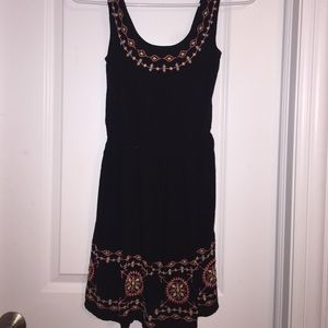 Black summer tribal dress