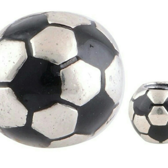 Jewelry - Sterling Silver Charm Soccer Ball for Bracelet 925 Jewelry - Sterling Silver Charm Soccer Ball for Bracelet 925