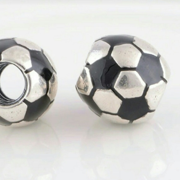 Jewelry - Sterling Silver Charm Soccer Ball for Bracelet 925 Jewelry - Sterling Silver Charm Soccer Ball for Bracelet 925