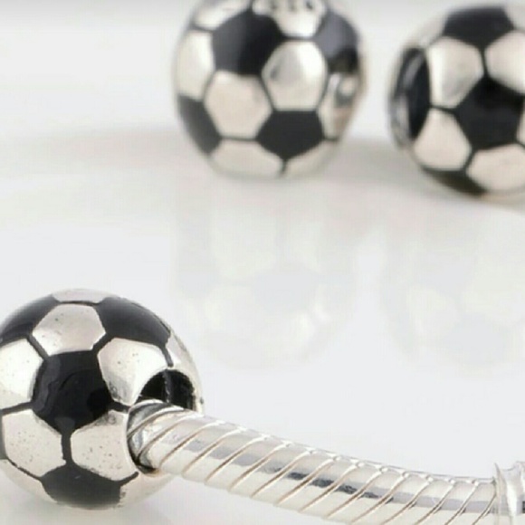 Jewelry - Sterling Silver Charm Soccer Ball for Bracelet 925 Jewelry - Sterling Silver Charm Soccer Ball for Bracelet 925