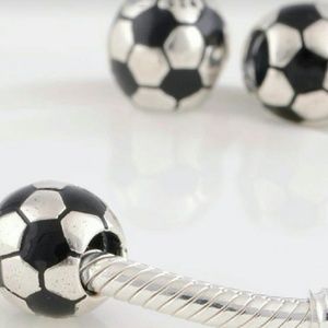 Jewelry - Sterling Silver Charm Soccer Ball for Bracelet 925 Jewelry - Sterling Silver Charm Soccer Ball for Bracelet 925