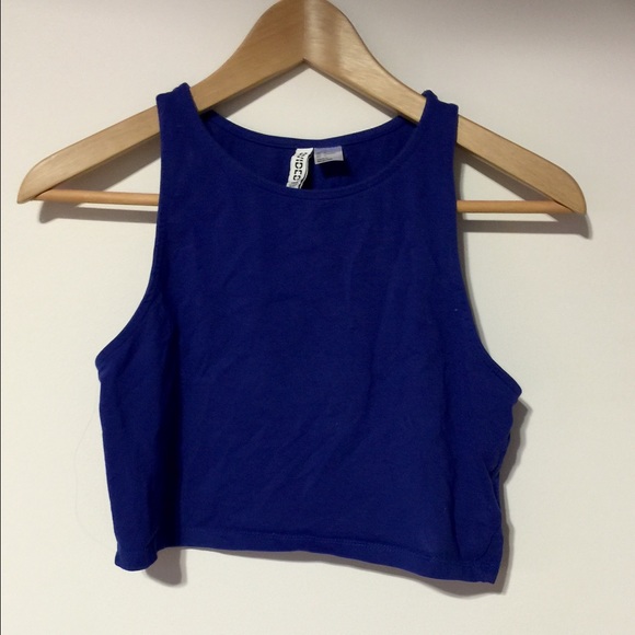 Deep Blue Crop Top