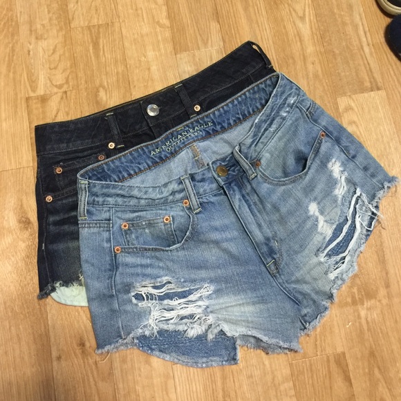 2 pairs of American Eagle high waisted shorts