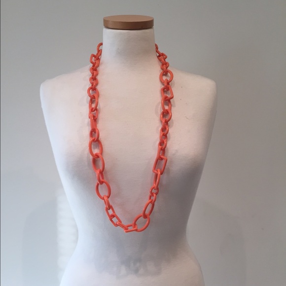 J. Crew Coral Link Necklace