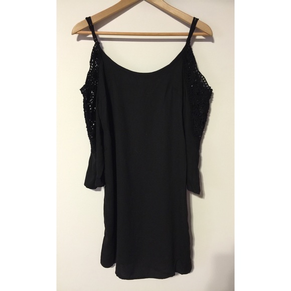 Off the Shoulder black dress