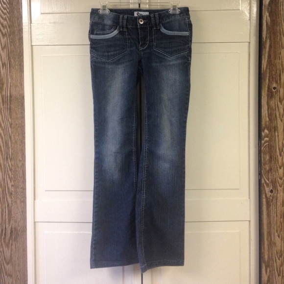 Studded boot cut jeans