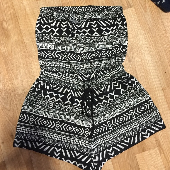 Tribal Print Romper