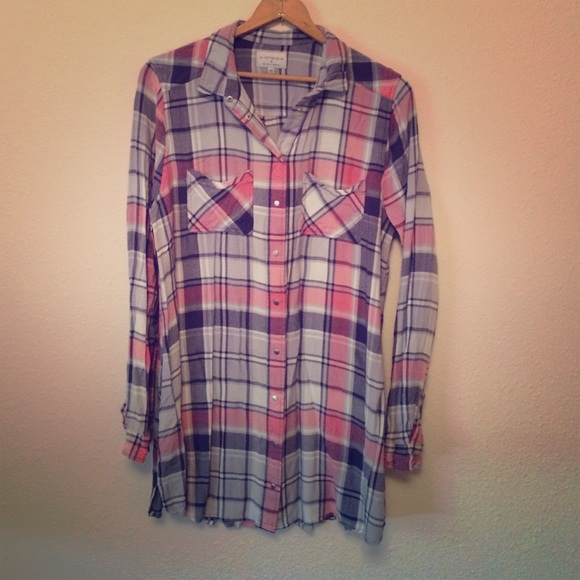 Cotton On Dresses & Skirts - Cotton on pink and blue plaid dress size m