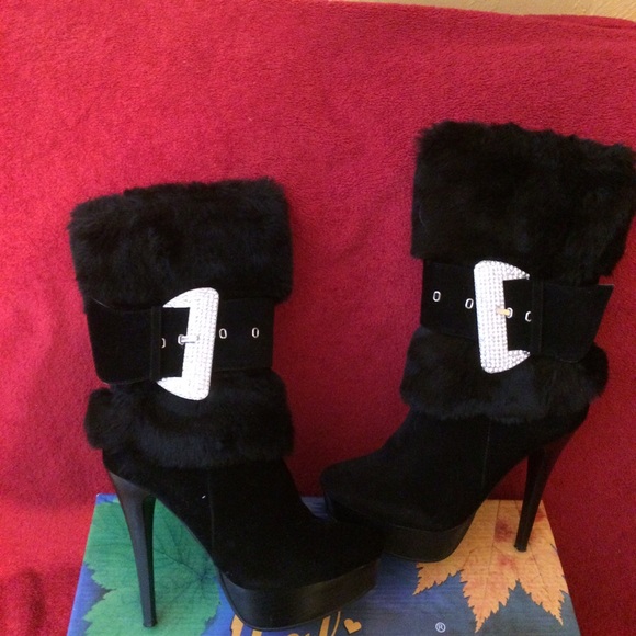 Bling Boots with fur
