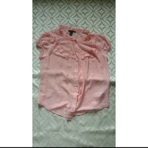 Sheer pink blouse