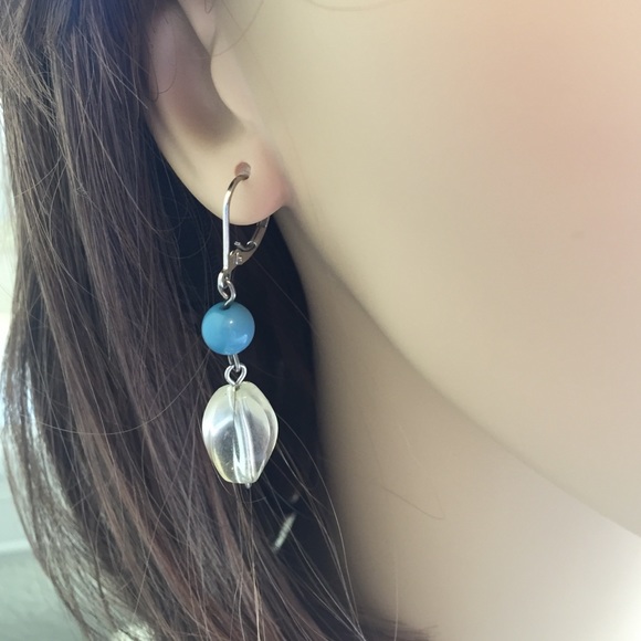 ✌️2 for $10/NWOT Jewel-Toned Necklace w/Matching Earrings - Picture 3 of 4