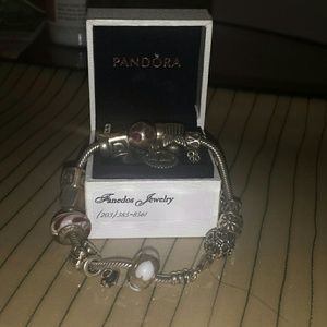 Pandora bracelet and charms