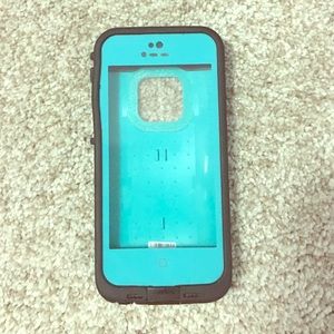 Teal IPhone 5/5s Lifeproof Waterproof Case
