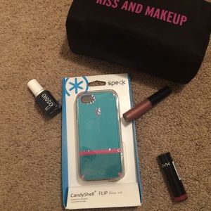 Pink and Blue Speck Candyshell Flip Case for 5/5s